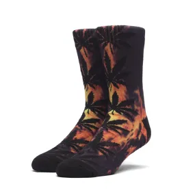 Huf Digital Plantlife Crew Socks - Hot Fire