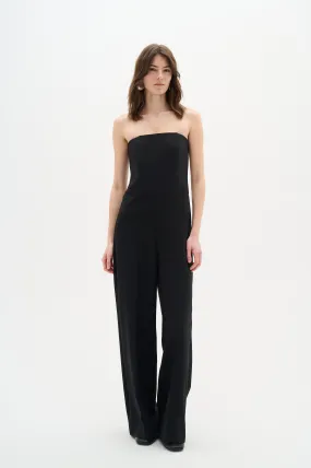 Inwear Kiarah Black Strapless Wide Leg Jumpsuit