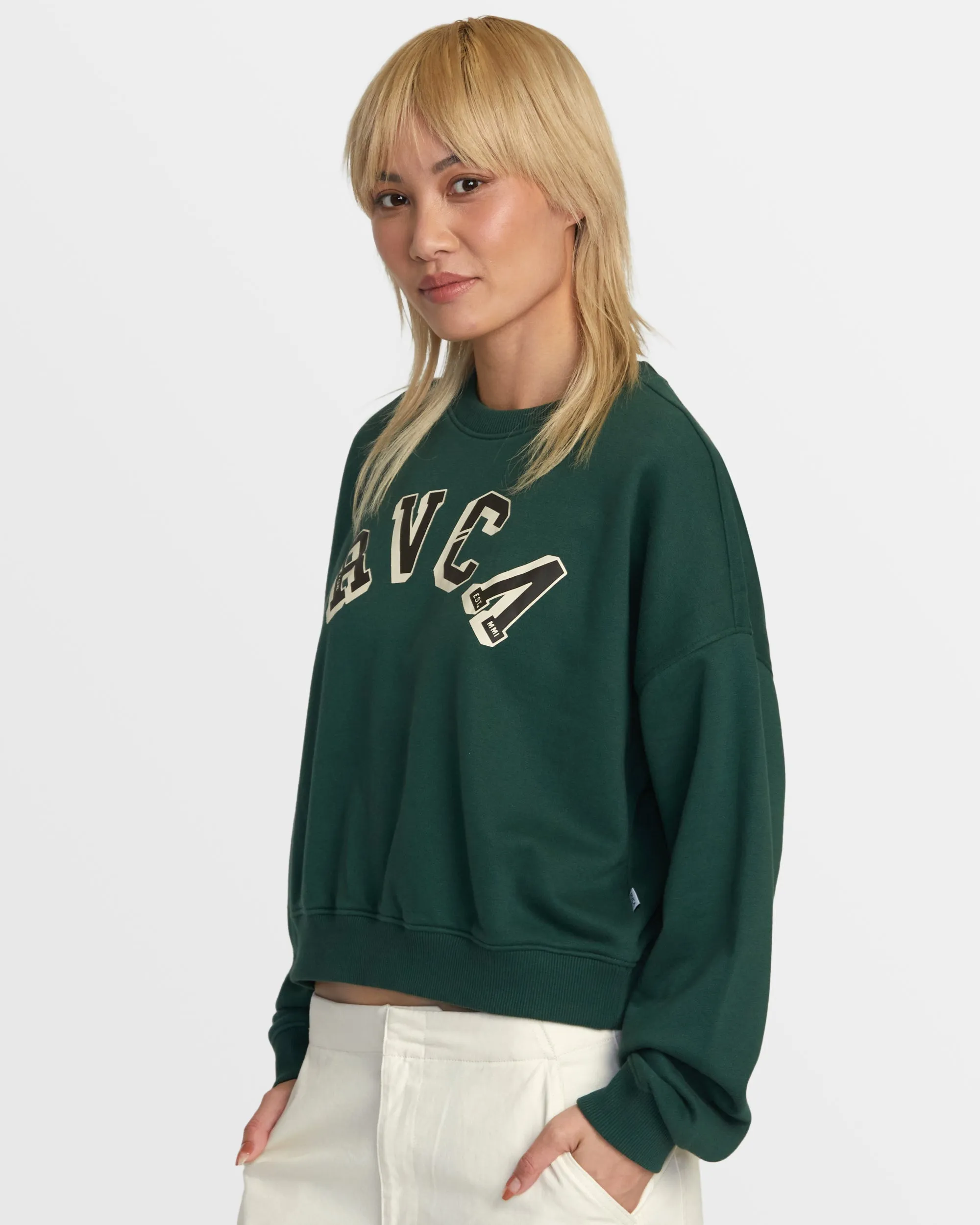 Ivy League Crew Sweatshirt - Pineneedle