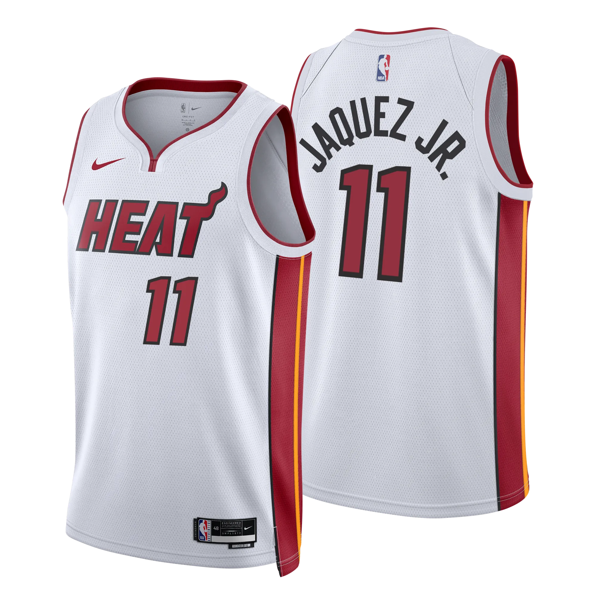 Jaime Jaquez Jr. Nike Miami HEAT Association White Swingman Jersey