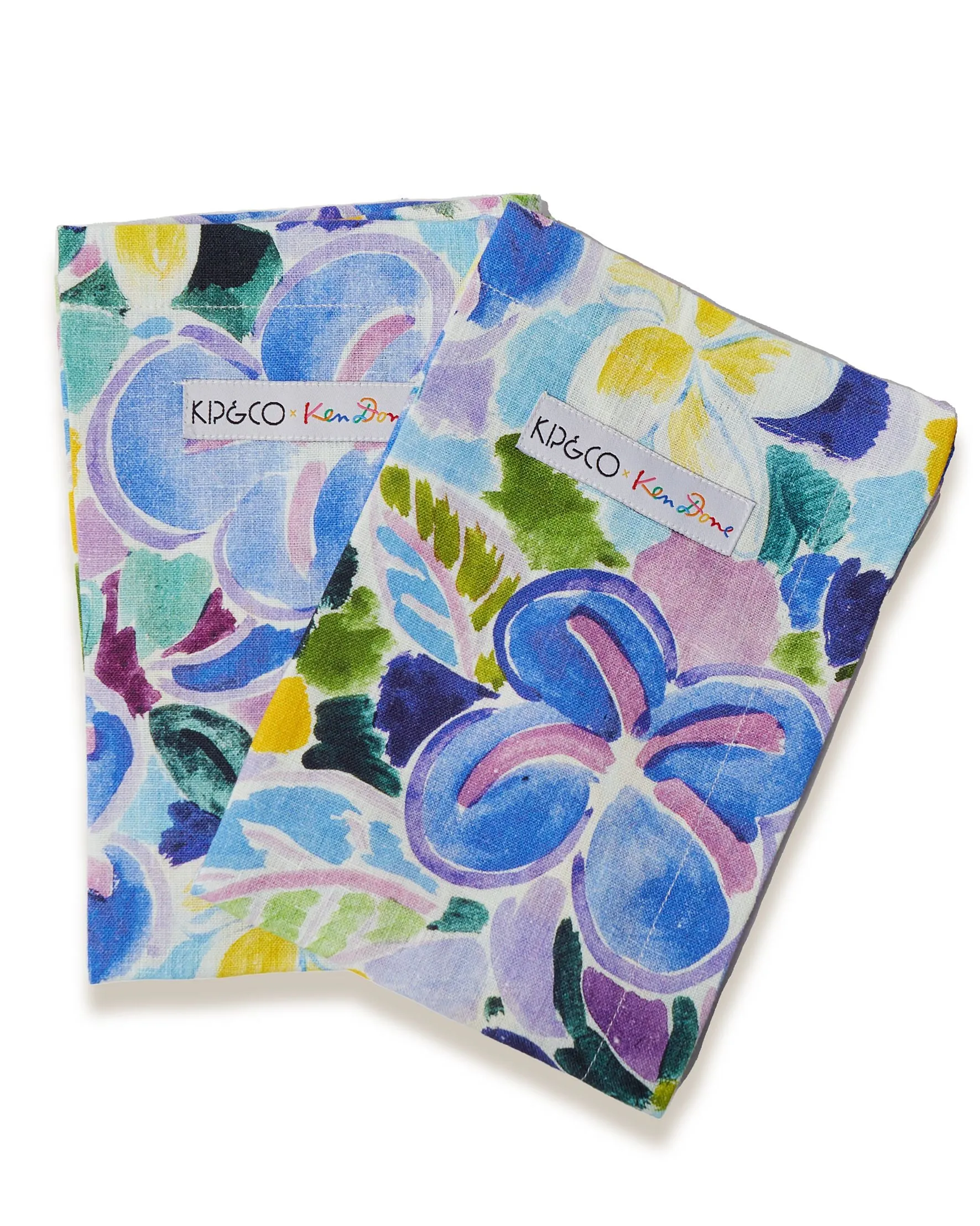 Kip & Co X Ken Done Linen Napkin Set - Frangipani