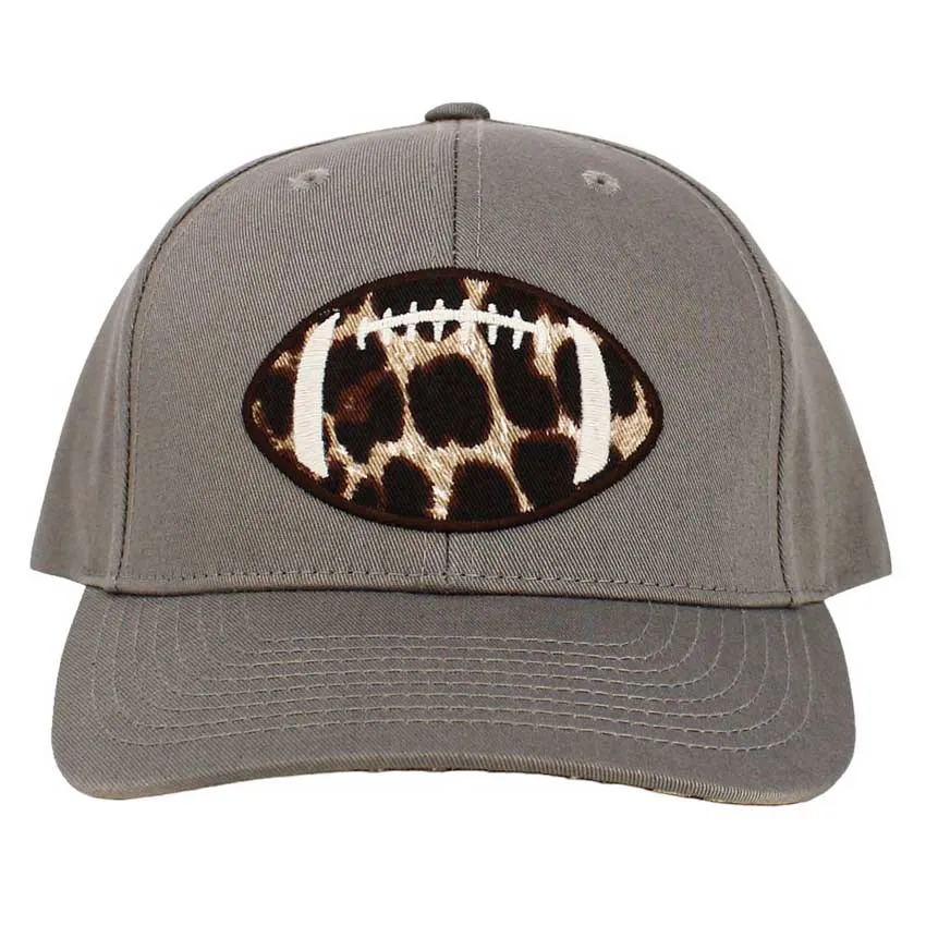 Leopard Football Ball Front Baseball Cap