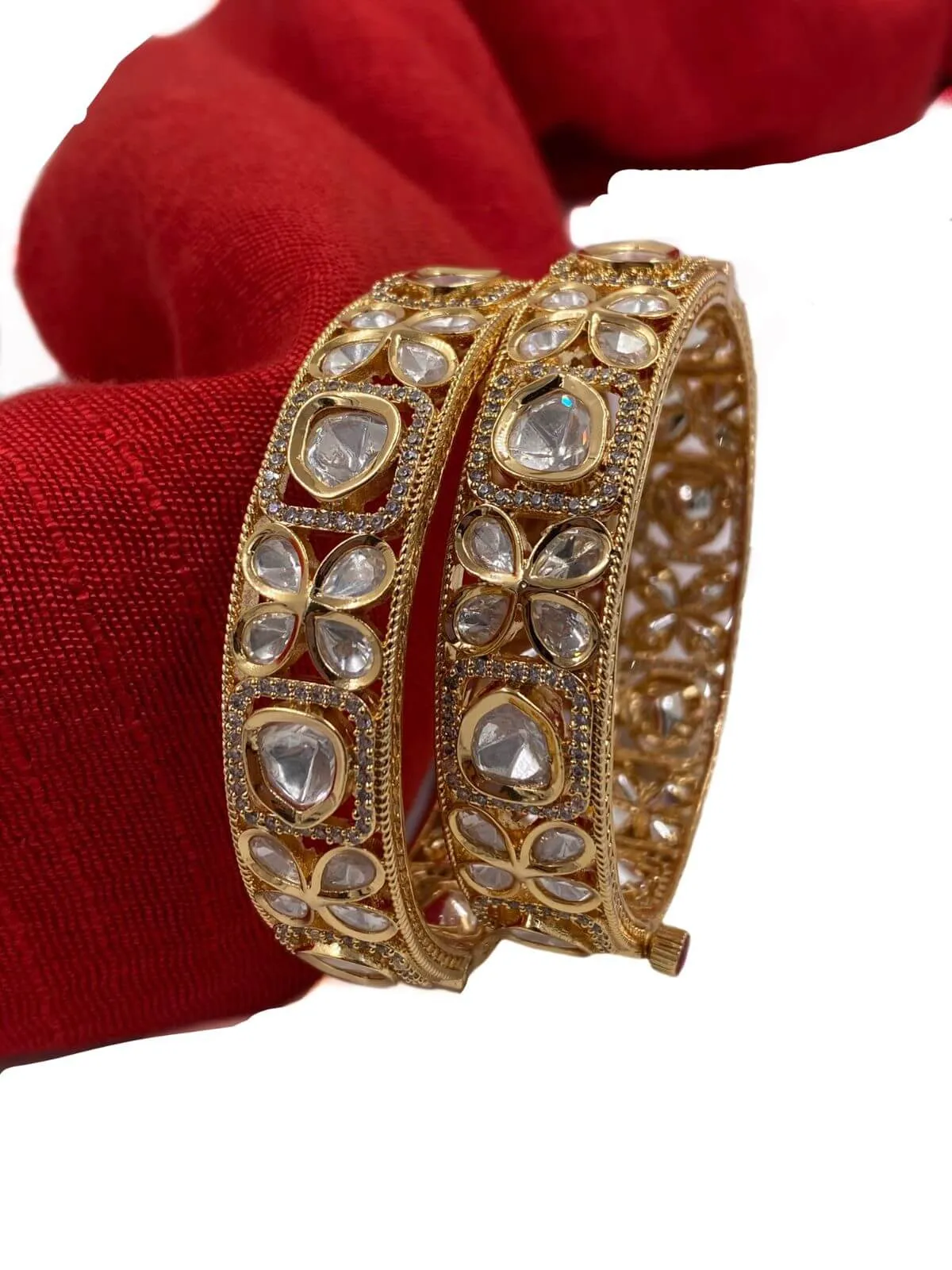 Maitri Uncut Kundan Polki Bangles | Woman's Bangles | Designer Bangles