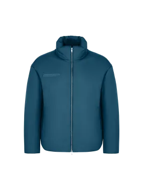 Mens Flower-Warmth Puffer Jacket—Storm Blue