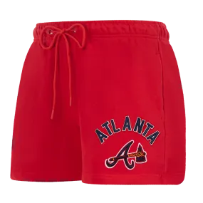 MLB ATLANTA BRAVES CLASSIC WOMEN'S FLC SHORT (RED)