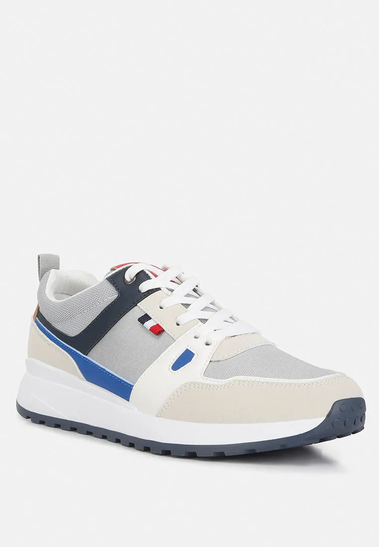 Multicolour Patchwork Casual Sneakers