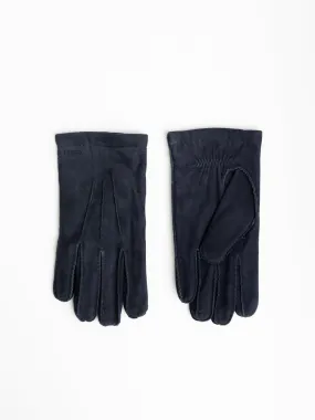 Navy Arthur Suede Gloves