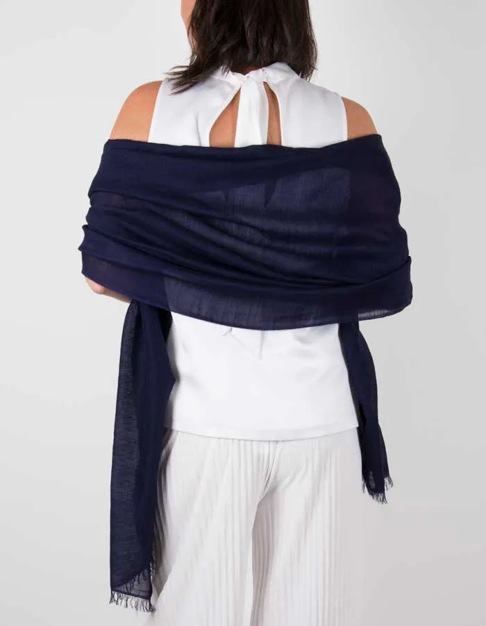 Navy Blue Wedding Shawl | number 37