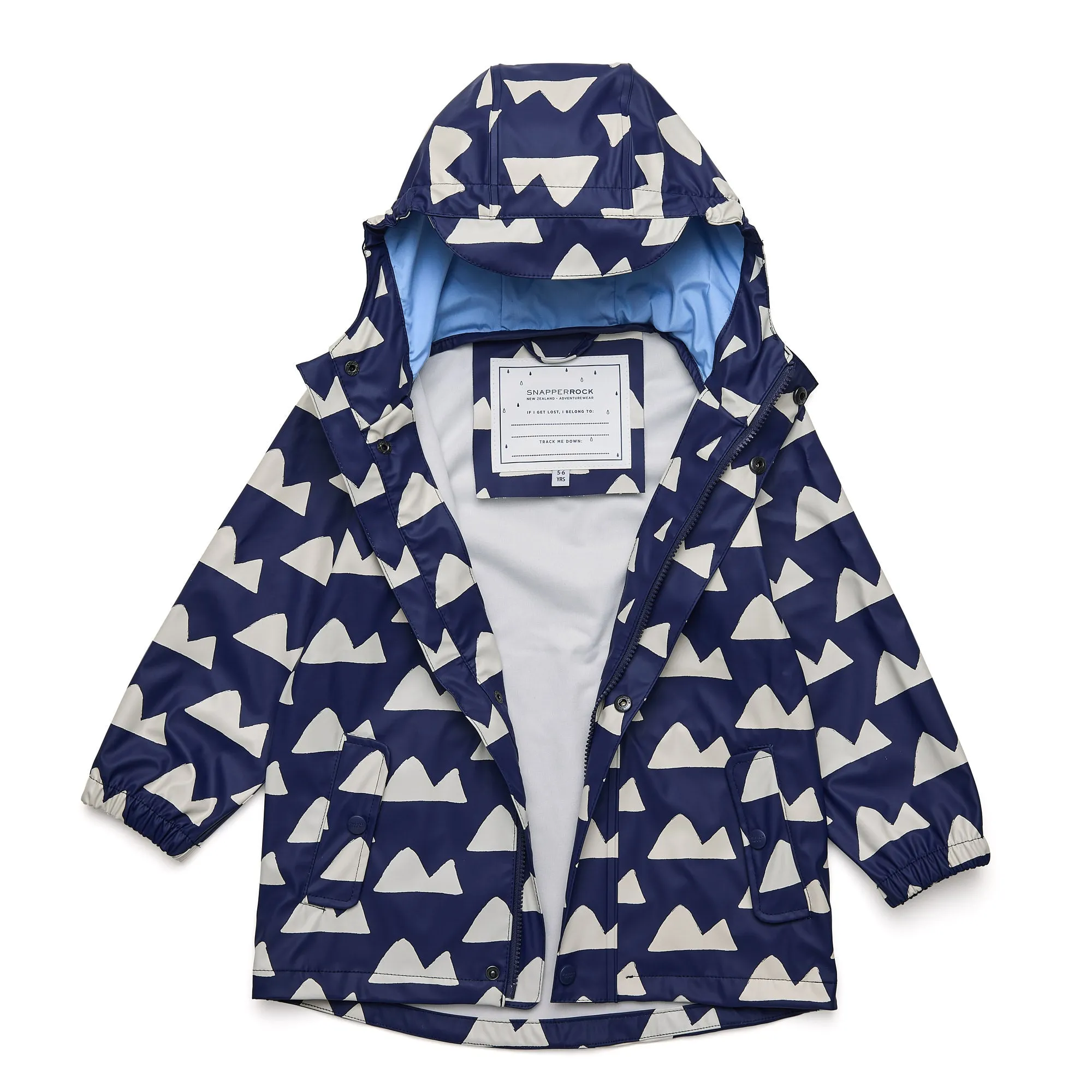 Navy Peak to Peak Recycled Unlined Raincoat