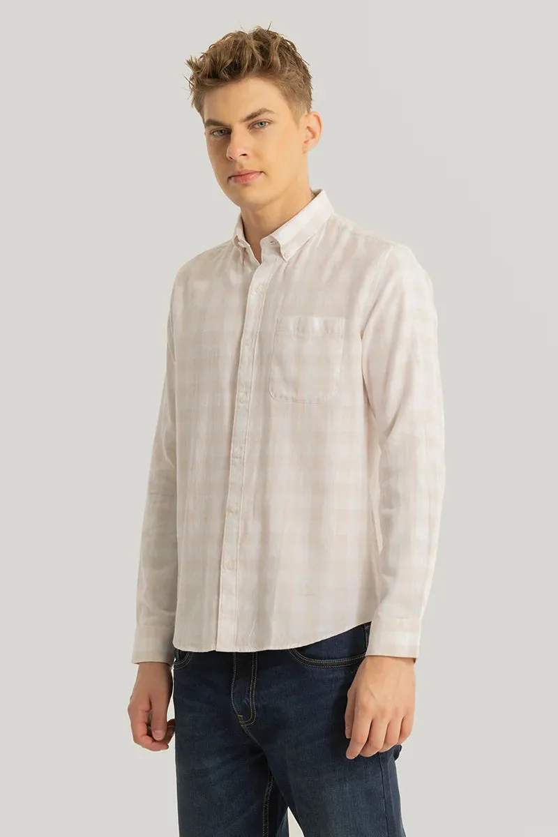 Nicolas Beige Checks Shirt