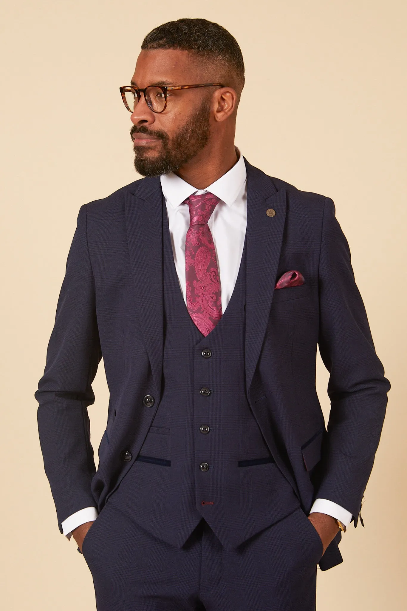 Official West Ham United Club Suit | Bromley Navy Check Suit