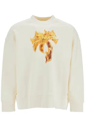 PALM ANGELS burning palm oversized sweat