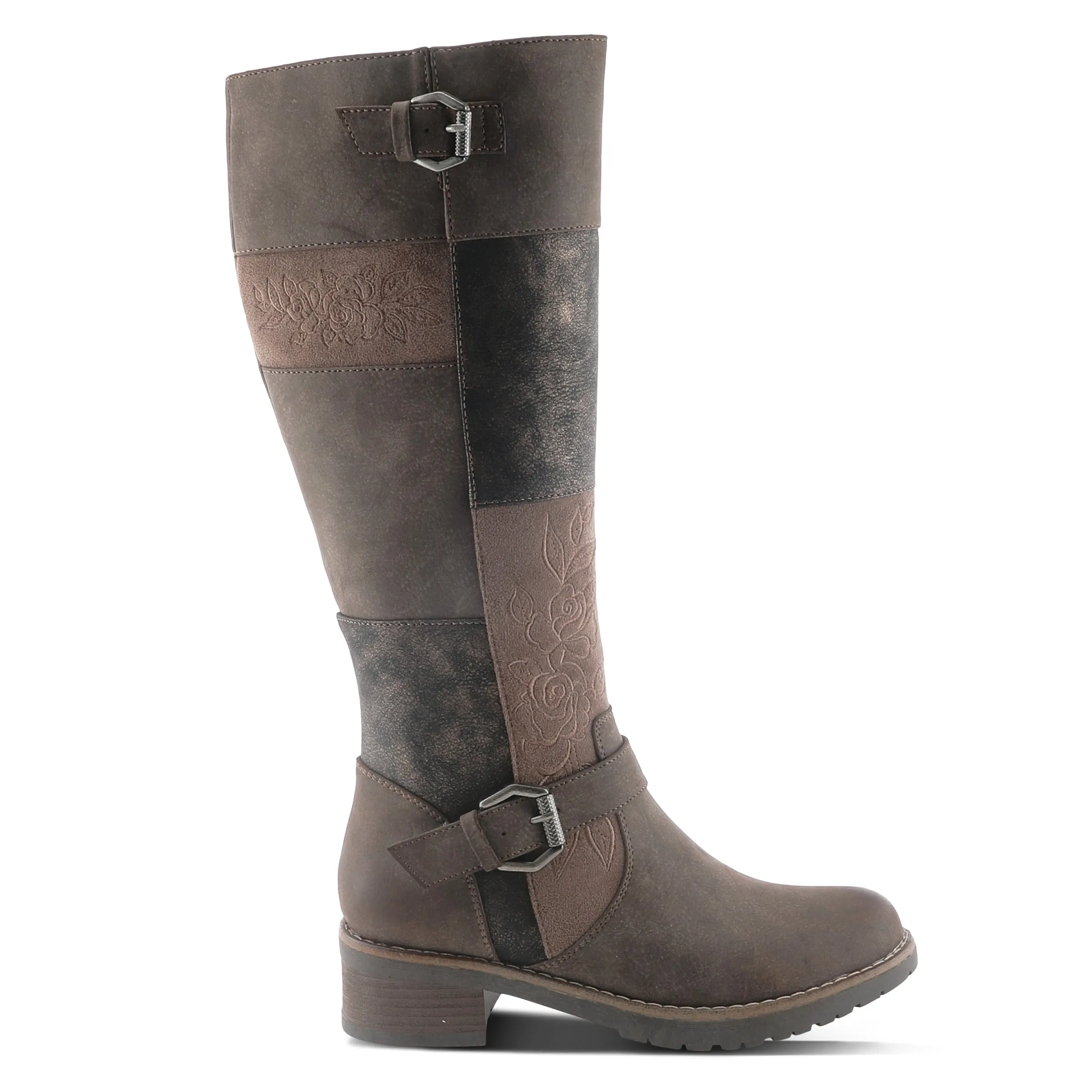 PATRIZIA COLLAGE TALL BOOTS