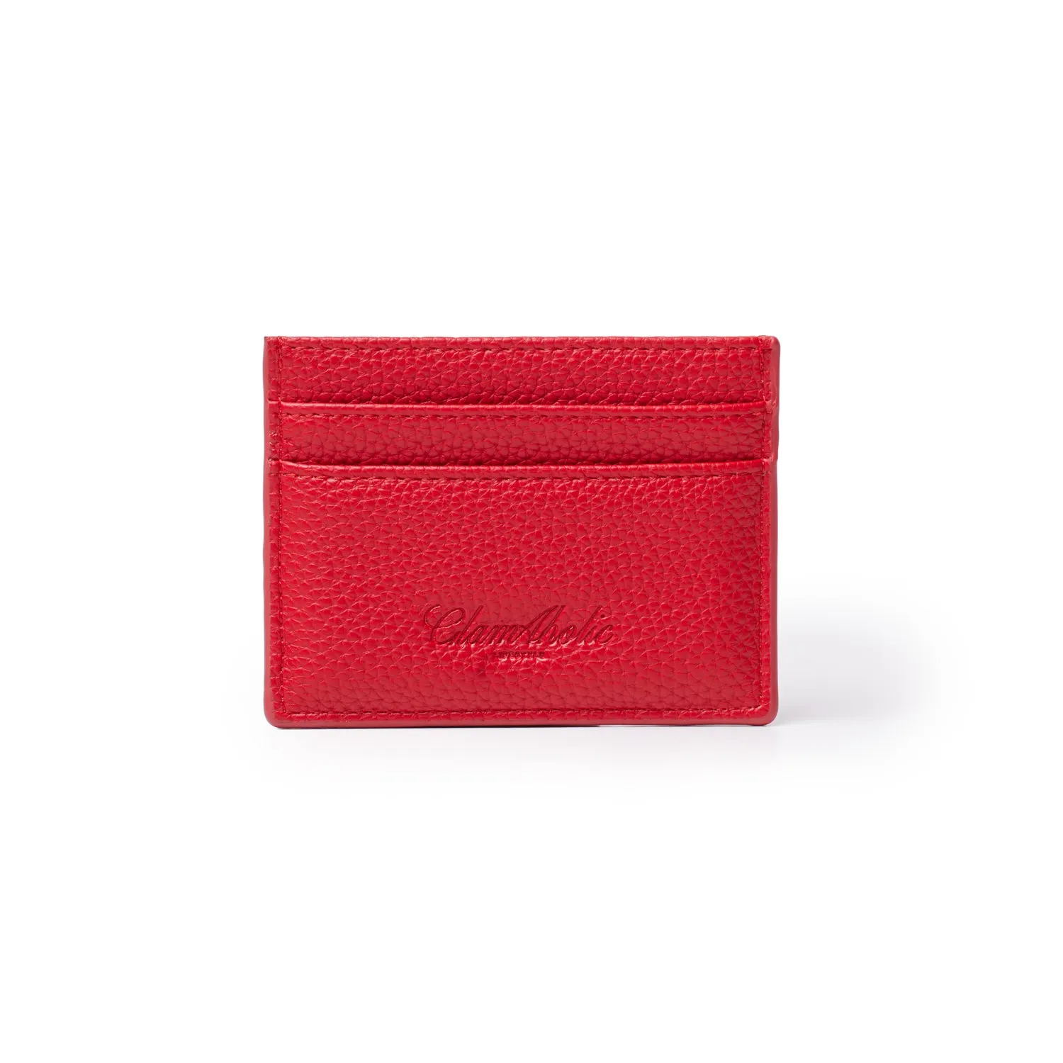 PEBBLE CARDHOLDER RED