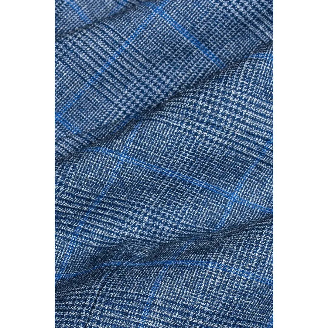 Phantom - Men's Blue Check Trousers