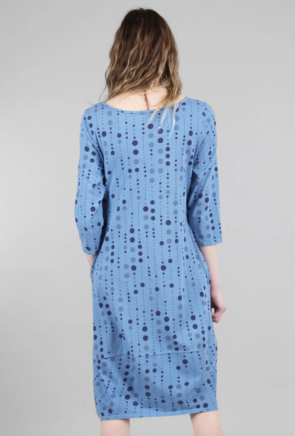 Polka Dot Tulip Dress, Ocean