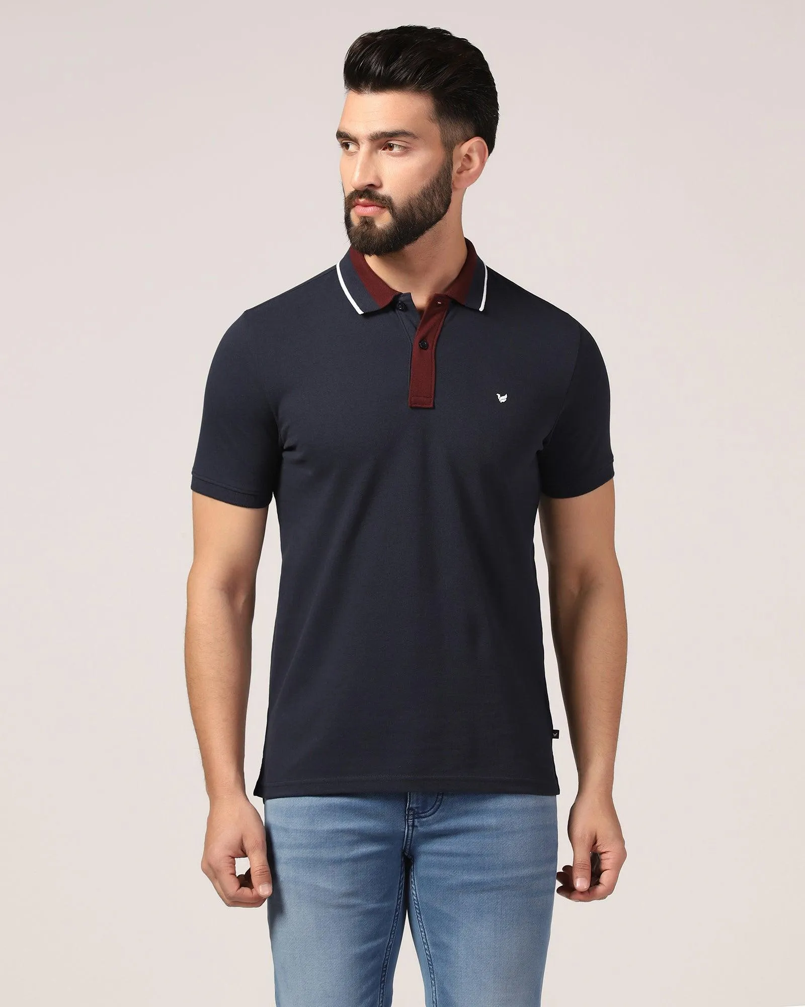 Polo Navy Solid T-Shirt - Tipper