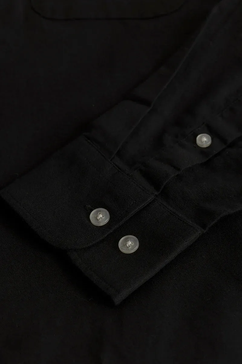 Quentin Black Plain Shirt