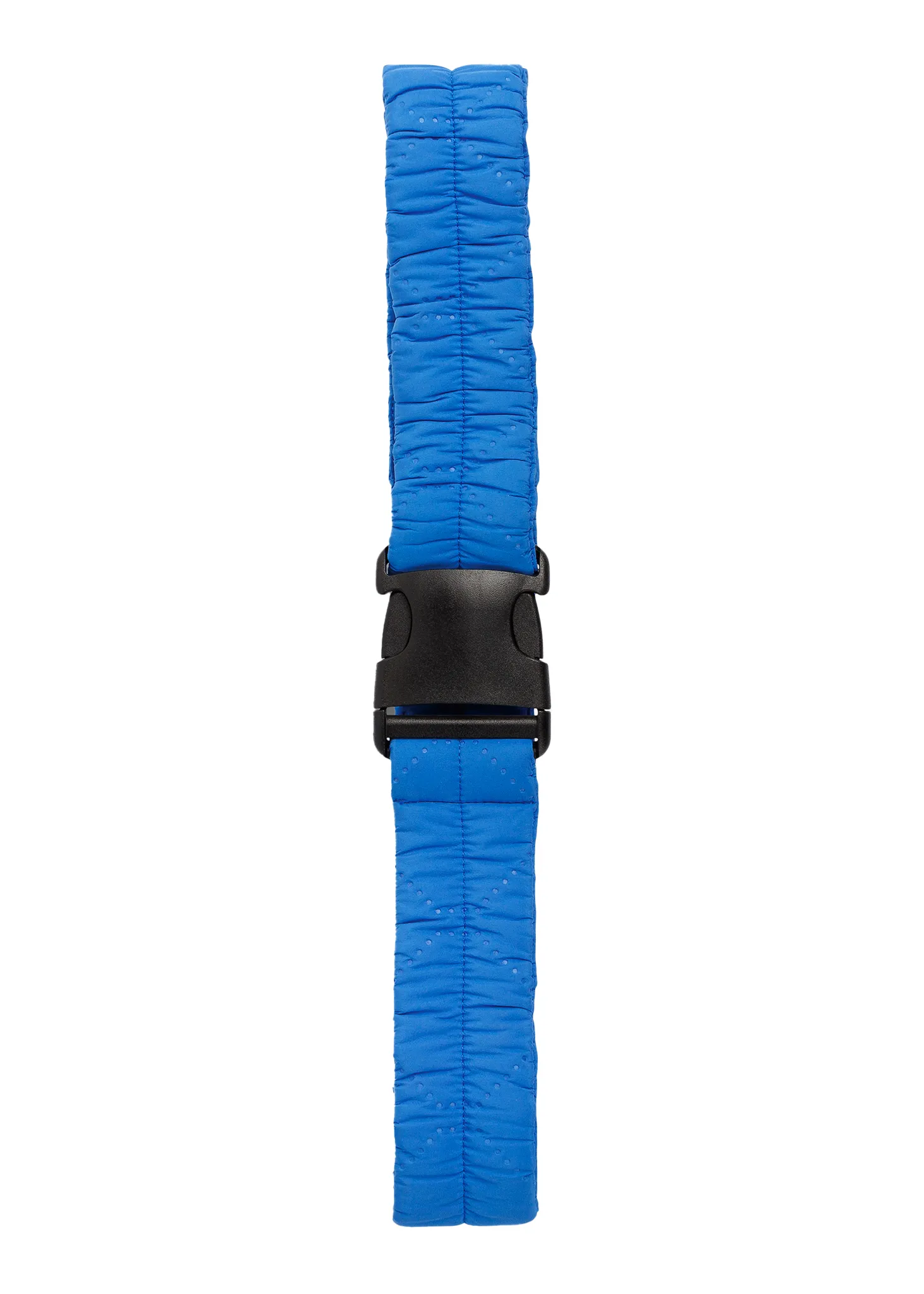 Quilted Buckle Belt - Palace Blue