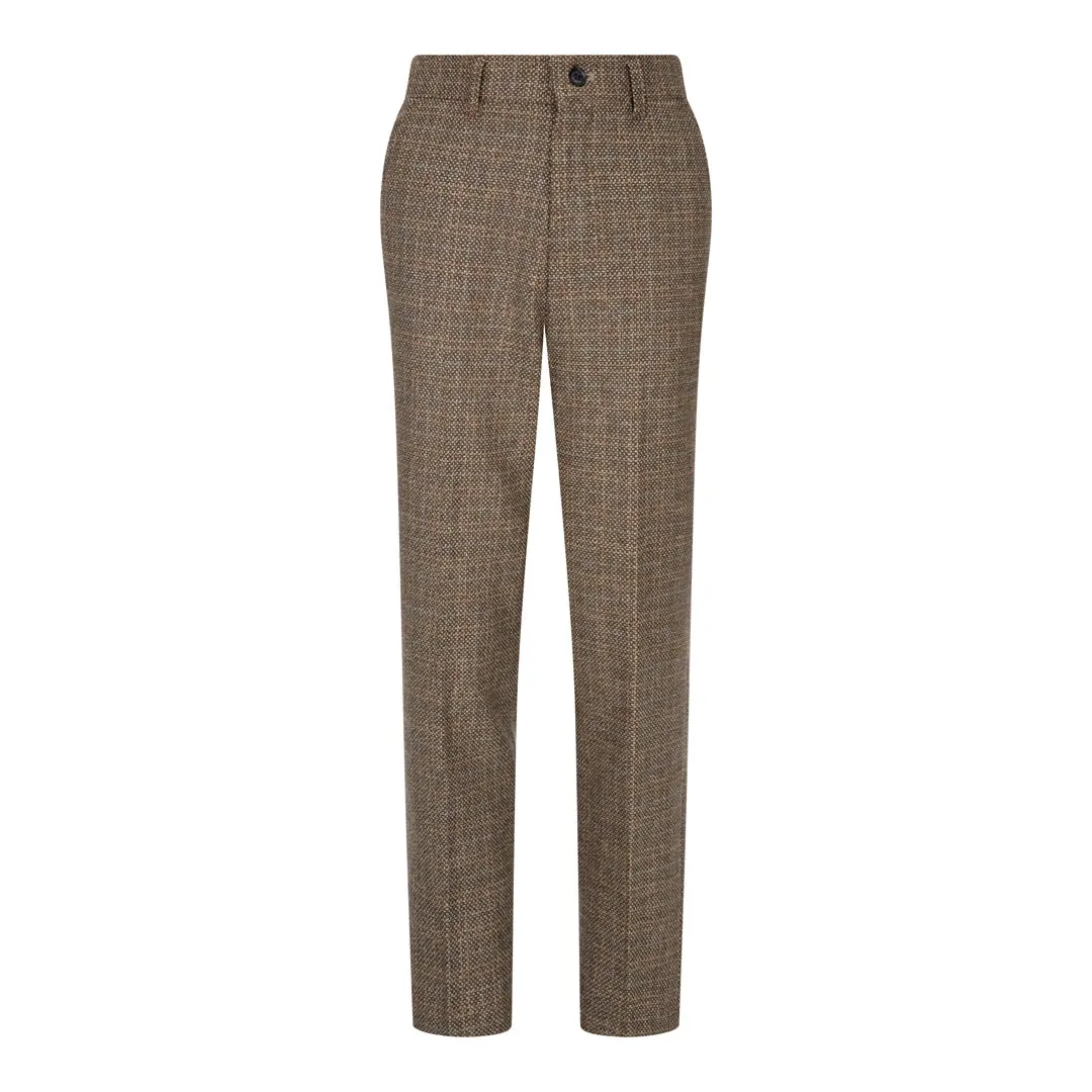 Ralph - Boys 3 Piece Brown Suit Tweed Check 1920s