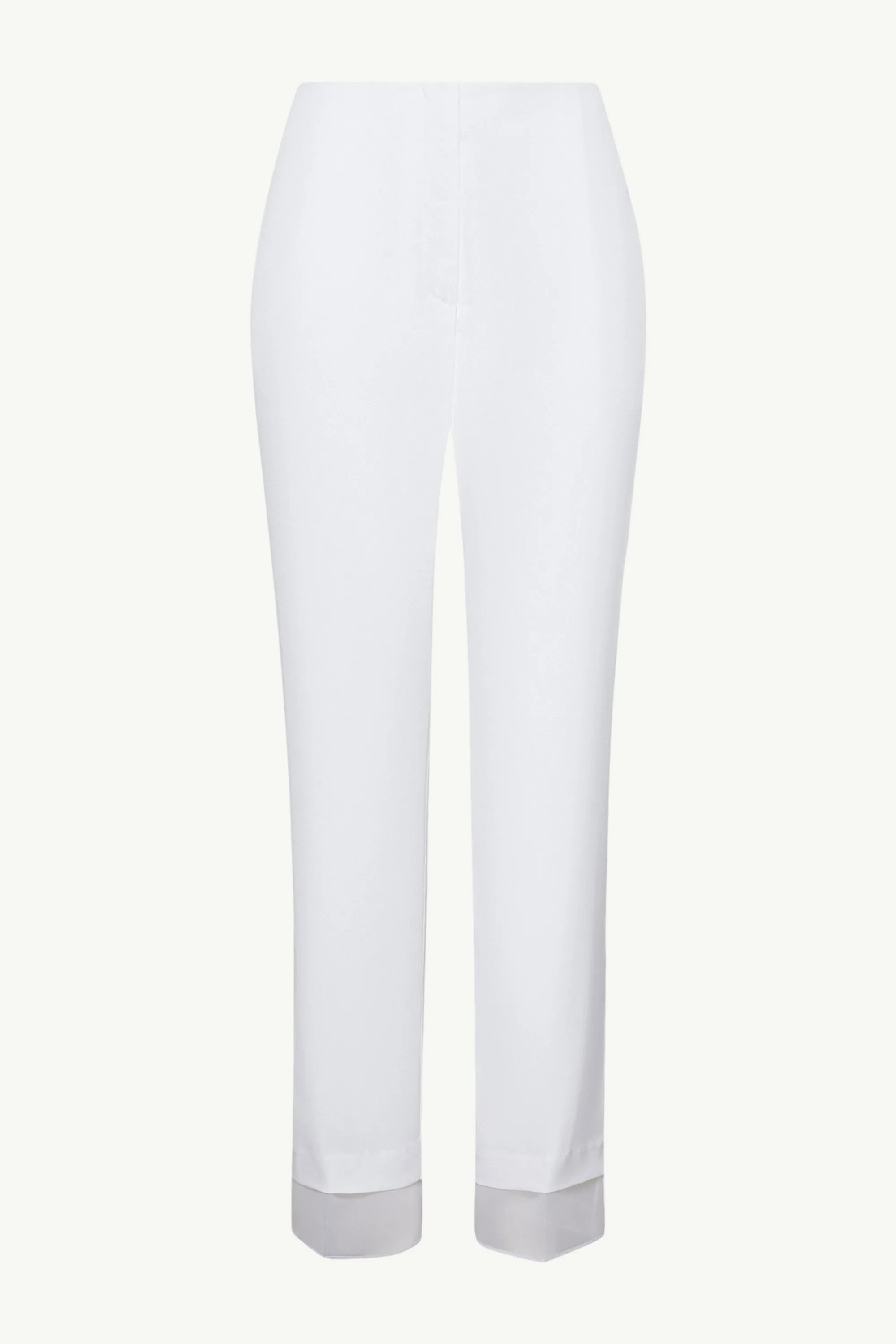 Rayan Organza Trim Trousers - White