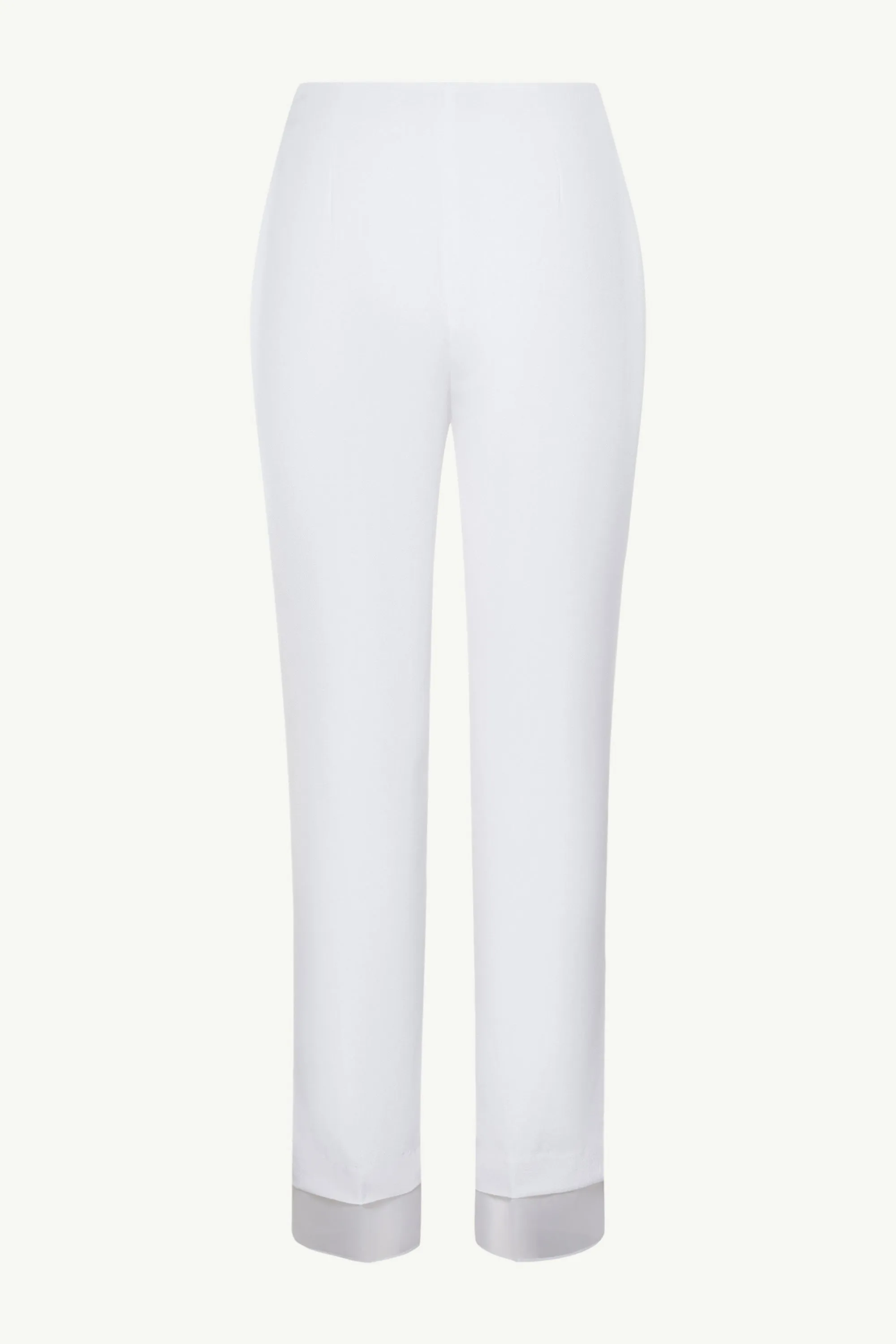 Rayan Organza Trim Trousers - White