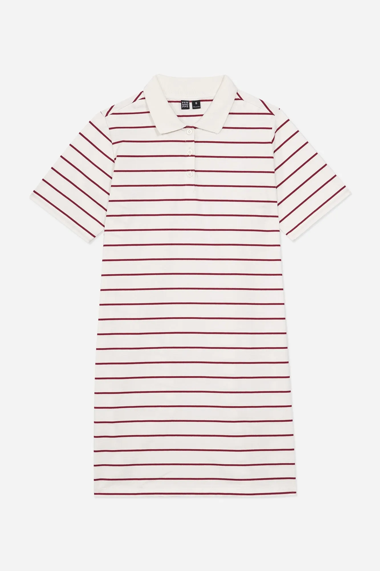 Relaxed Fit Striped Polo Dress