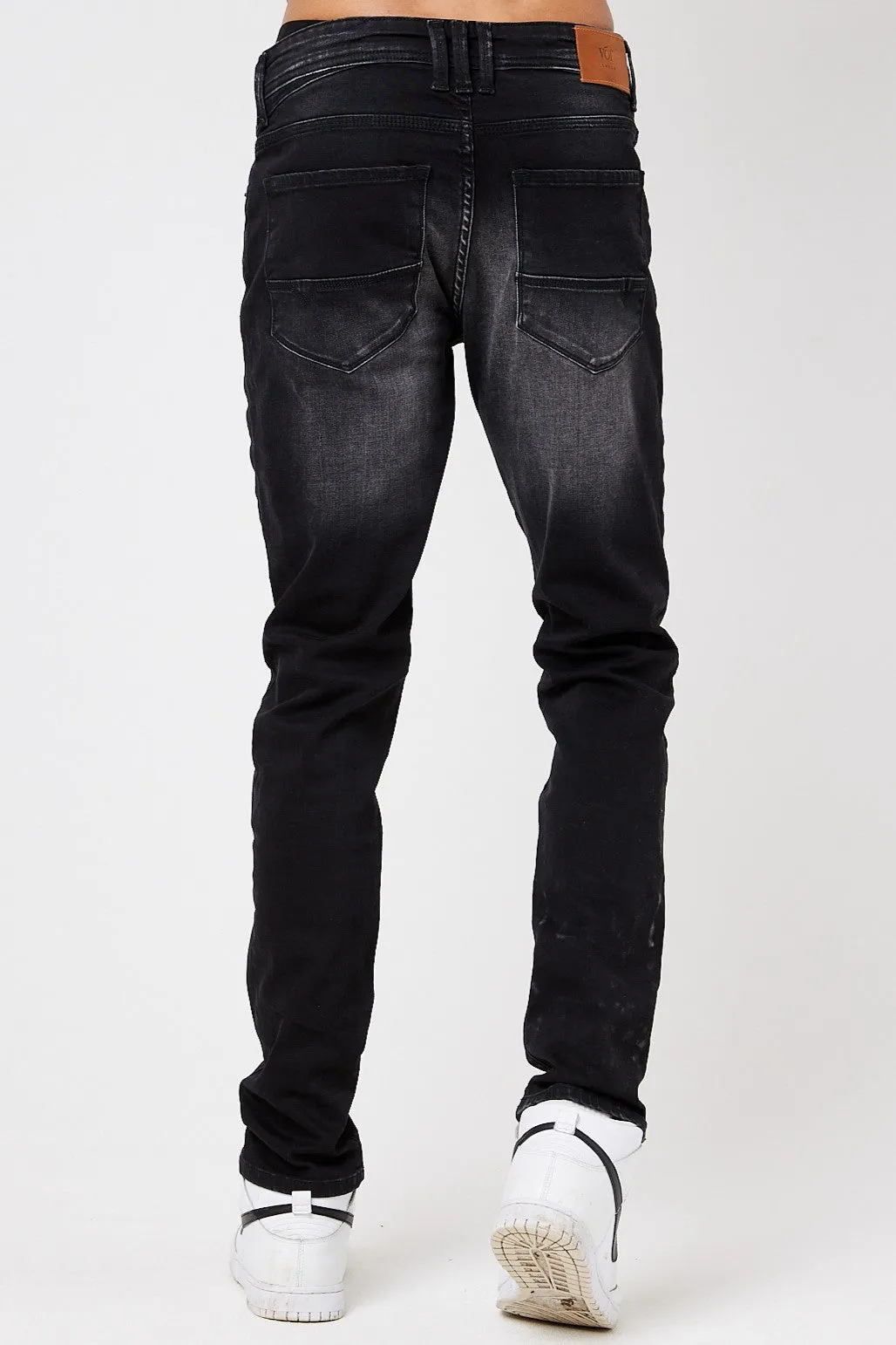 Richmond Tapered Jeans - Black