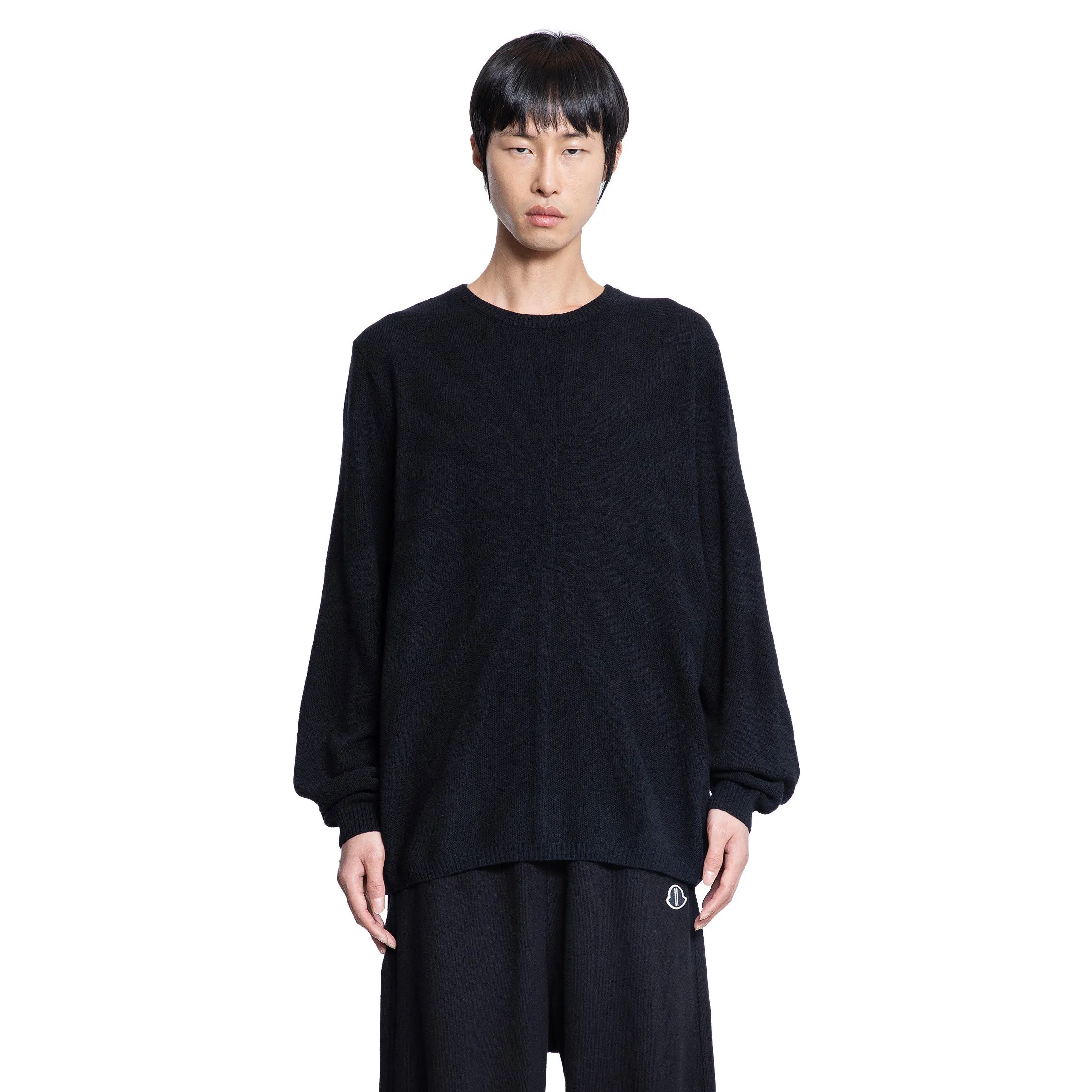 RICK OWENS MAN BLACK KNITWEAR