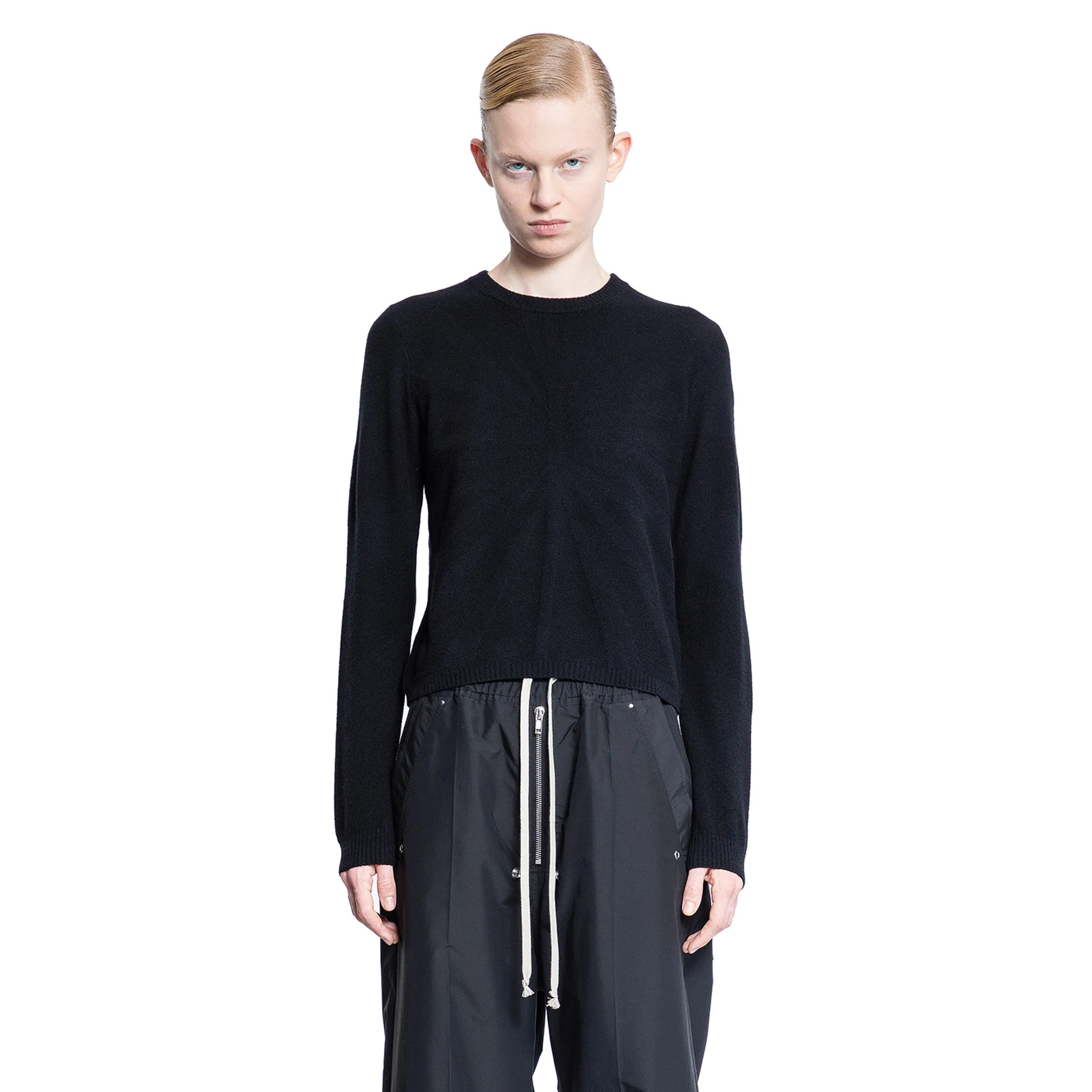 RICK OWENS WOMAN BLACK KNITWEAR