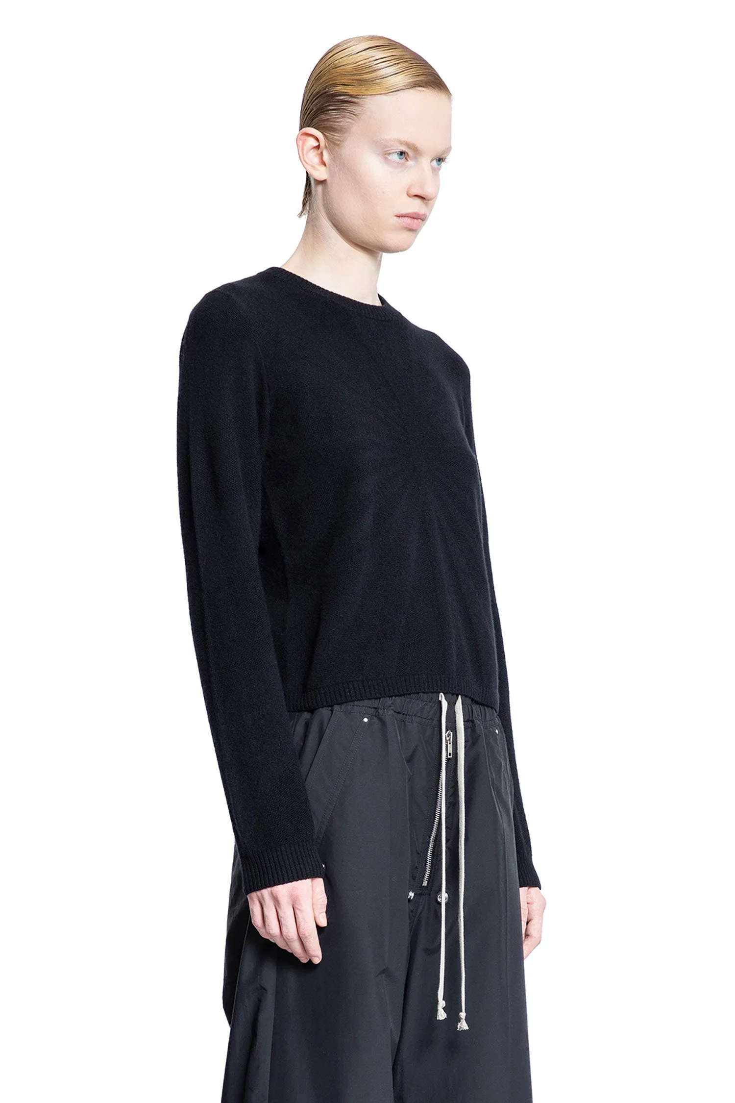 RICK OWENS WOMAN BLACK KNITWEAR