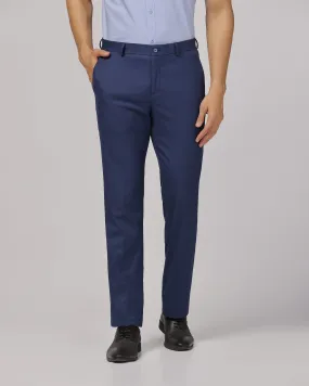 Slim Comfort B-95 Formal Navy Textured Trouser - Scout