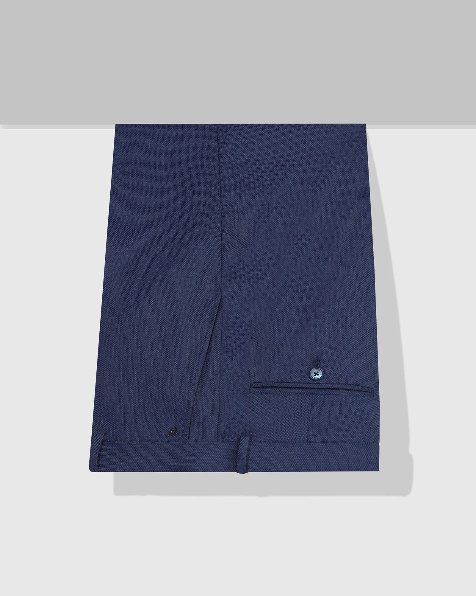 Slim Comfort B-95 Formal Navy Textured Trouser - Scout