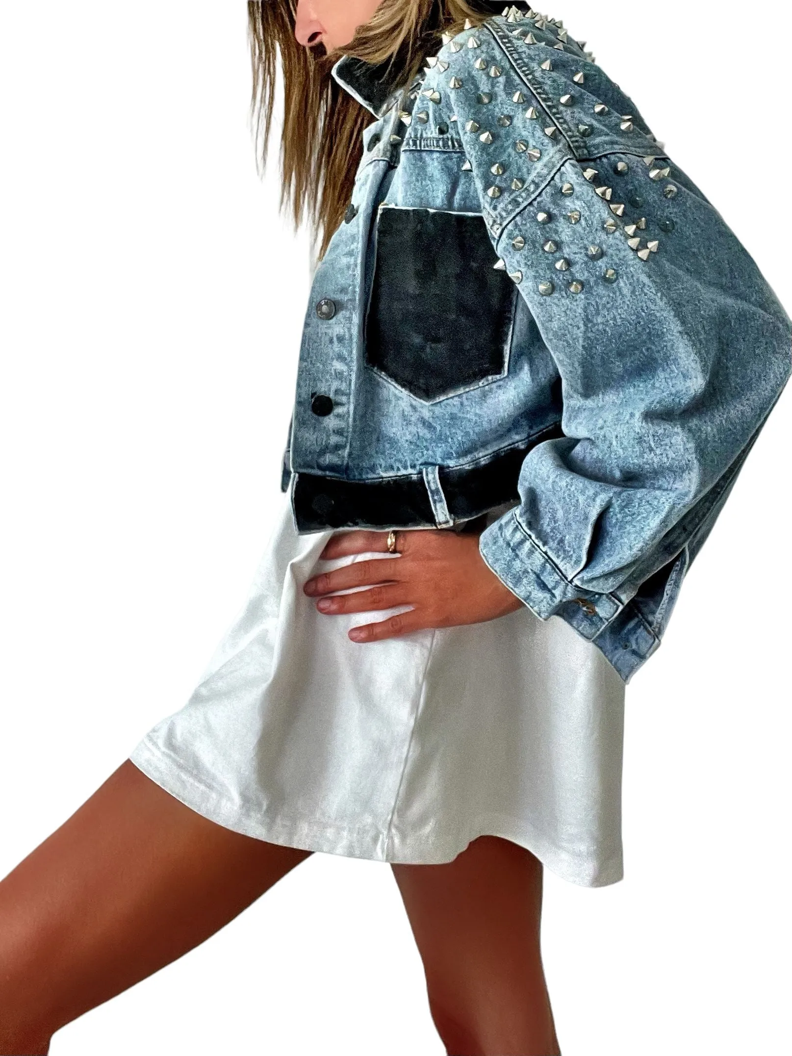 'Spiked and Beyond' Denim Jacket