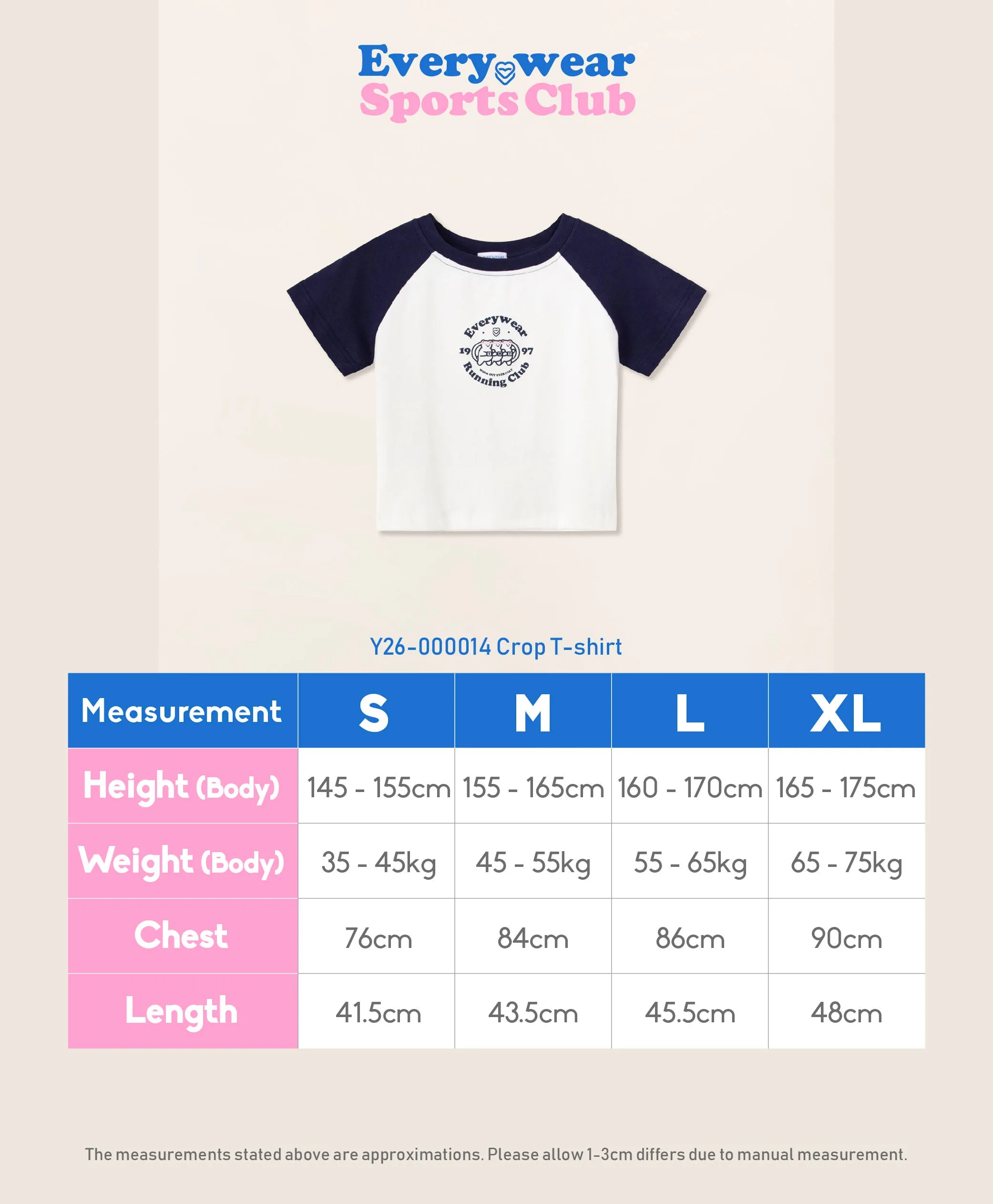 Sports Club Crop T-shirt