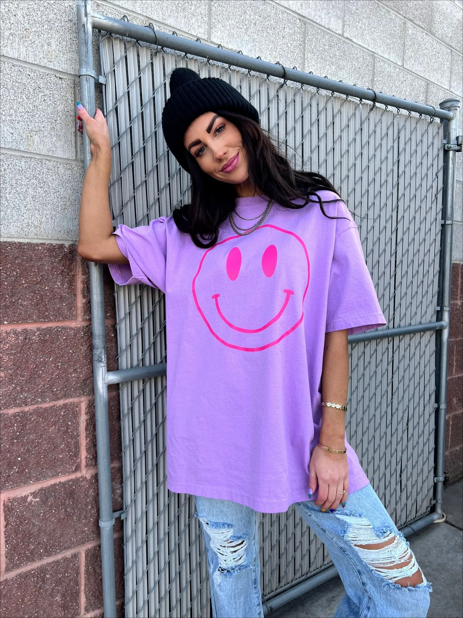 The World Needs Your Magic Oversized Tee in Lavender   Pink