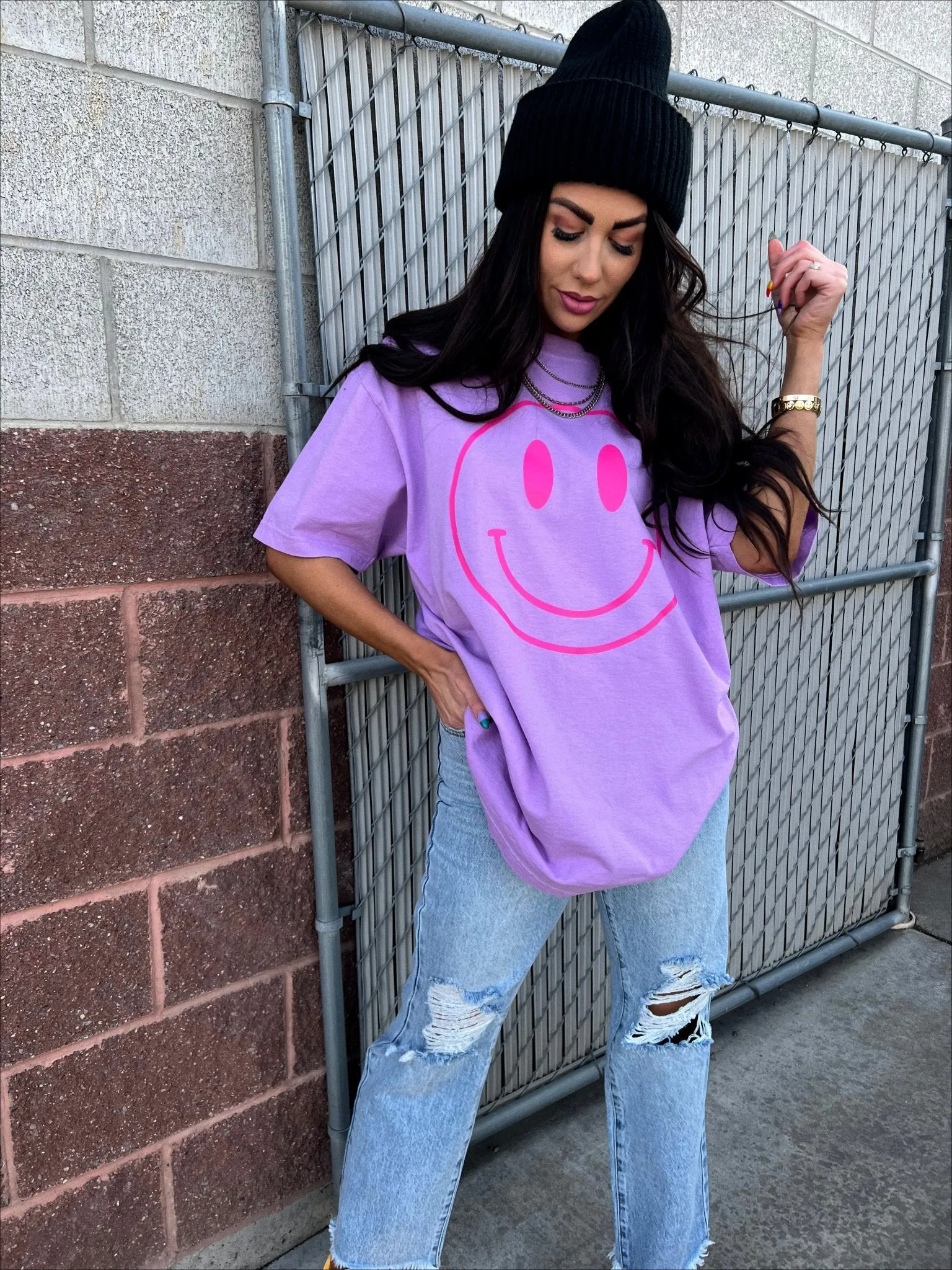 The World Needs Your Magic Oversized Tee in Lavender   Pink