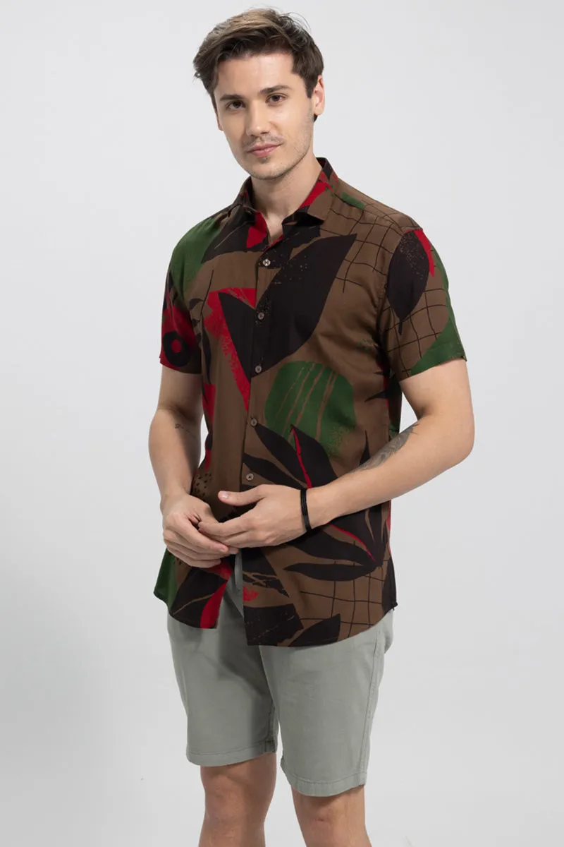 Tropicanad Brown Shirt