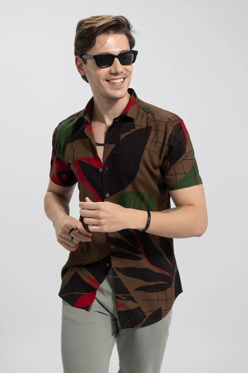 Tropicanad Brown Shirt