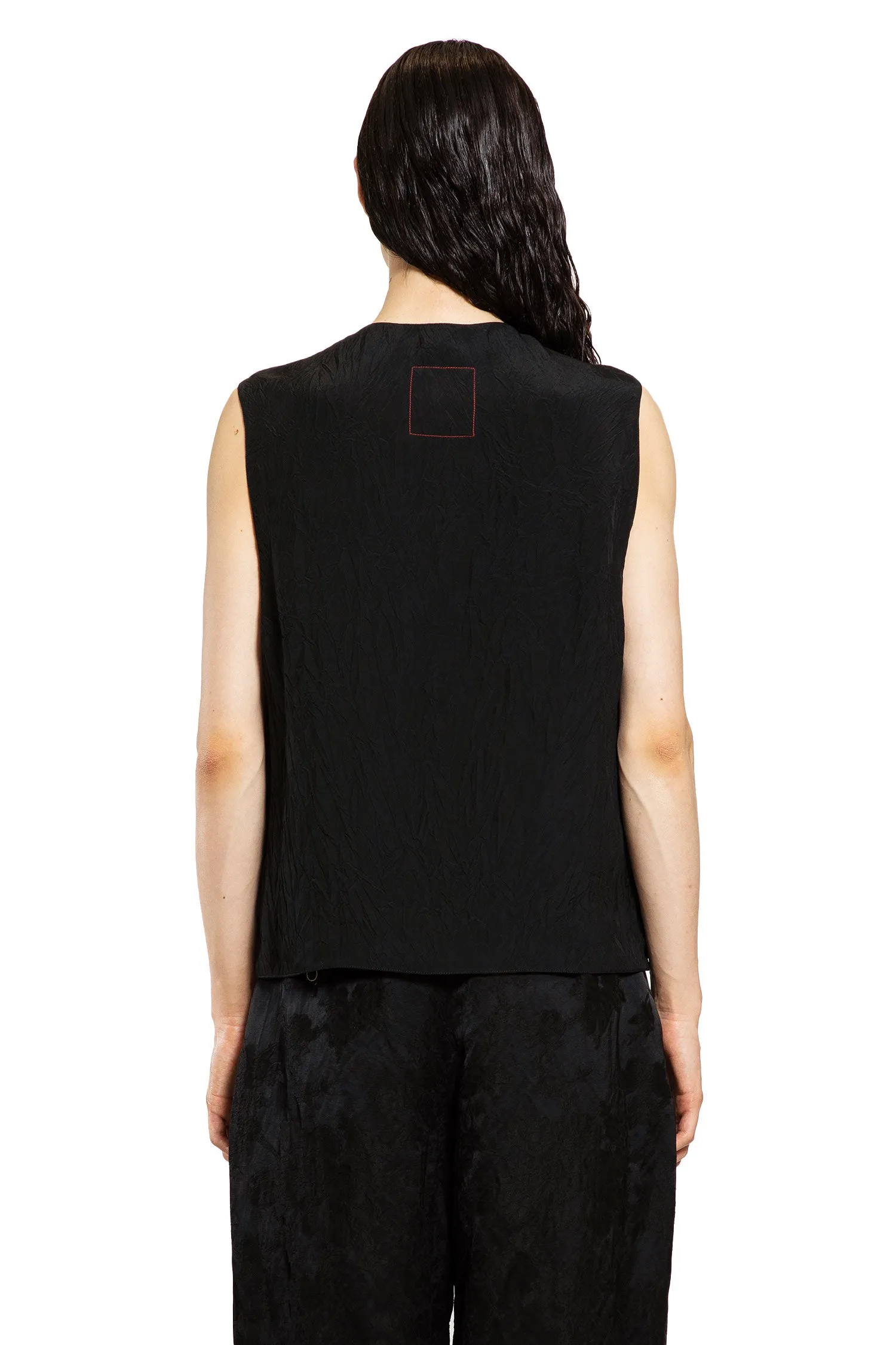 UMA WANG MAN BLACK VESTS