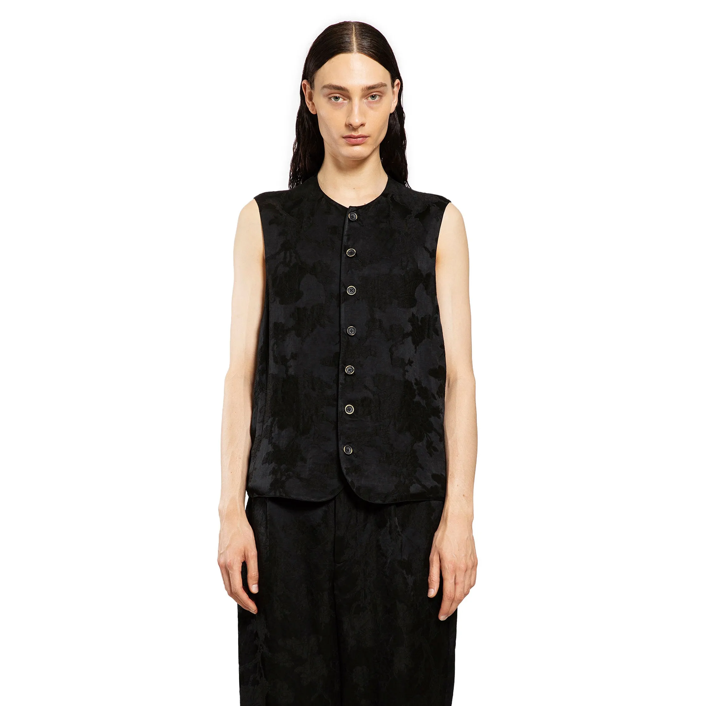 UMA WANG MAN BLACK VESTS