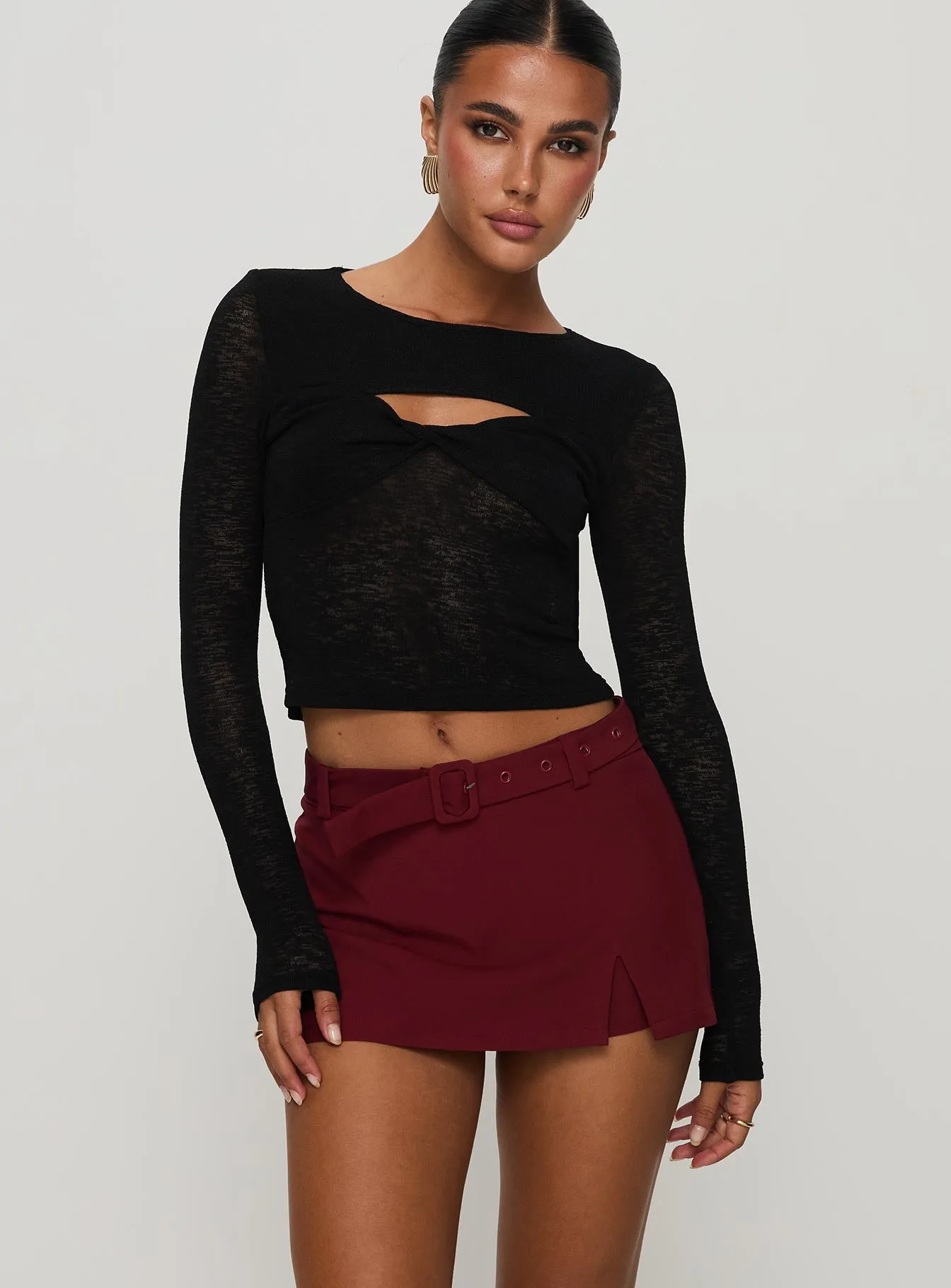 Volley Mini Skort Cherry Red