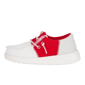 Wally Toddler Tri Collegiate - White/Red