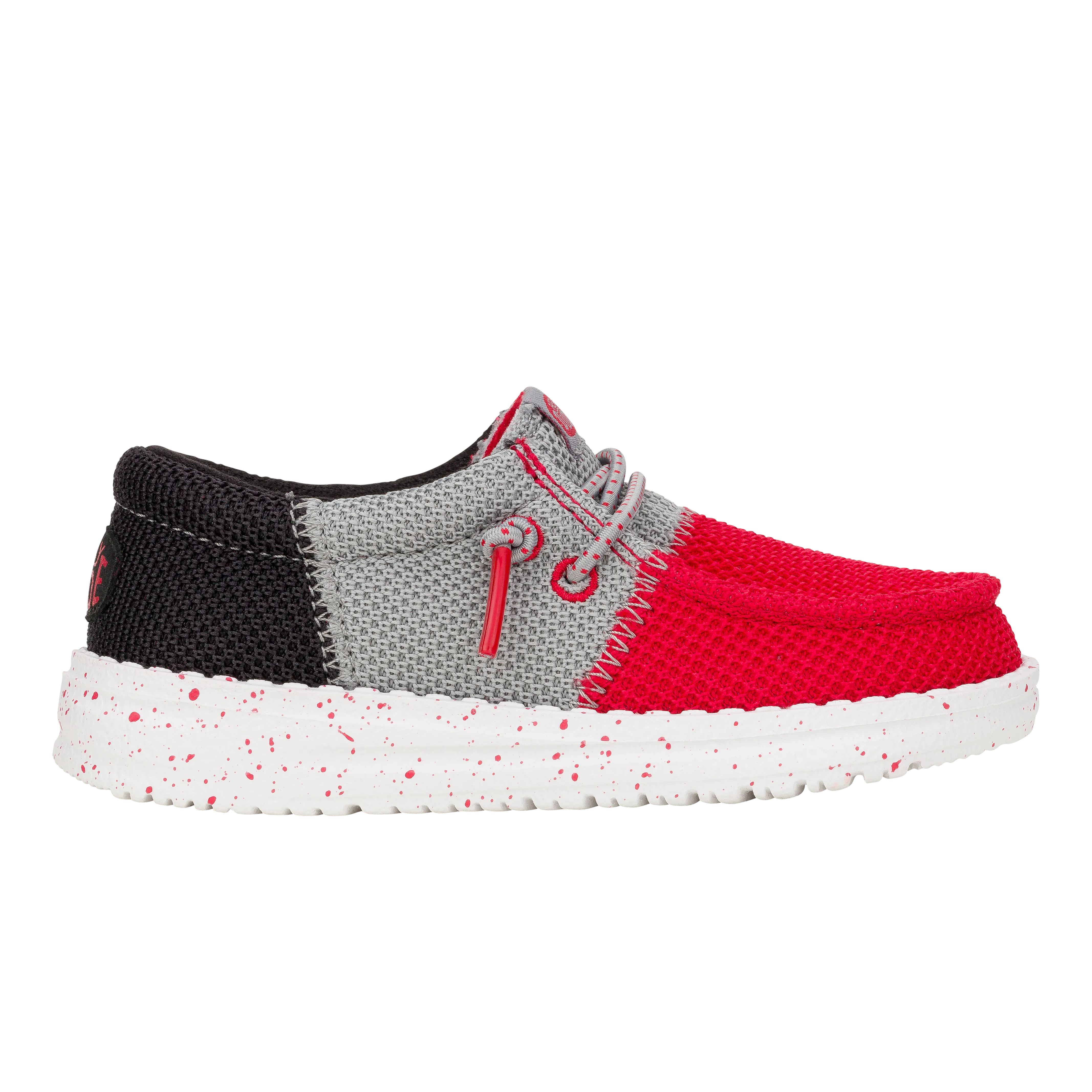 Wally Toddler Tri Varsity Mesh - Red/Grey