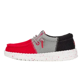 Wally Toddler Tri Varsity Mesh - Red/Grey