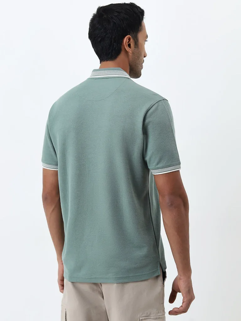 WES Casuals Sage Relaxed-Fit Polo T-Shirt