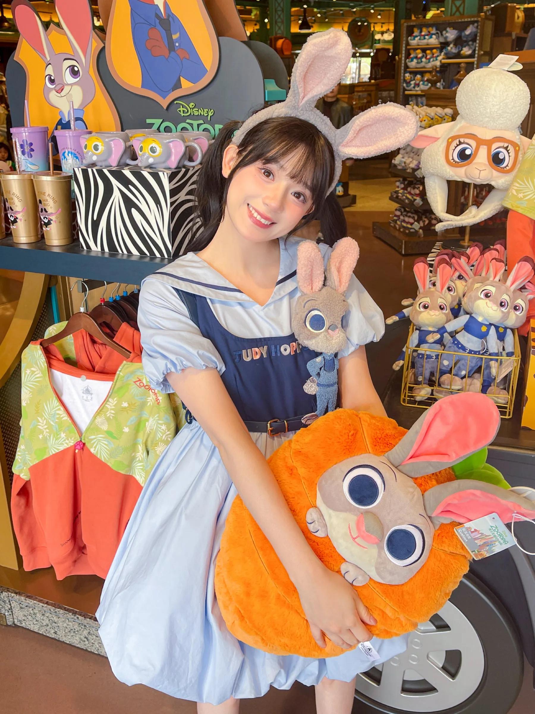 Zootopia Judy Two-Piece Puff Sleeve Bud Dress